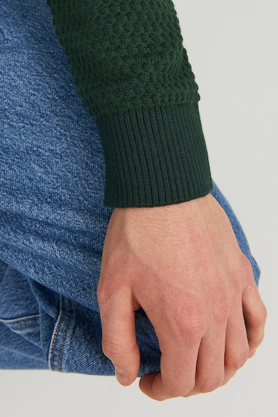 Jack & Jones Памучен пуловер с овално деколте Мъже