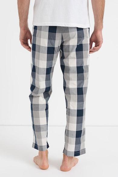 Jack & Jones Pantaloni de pijama cu model in carouri si banda logo in talie Simon Barbati