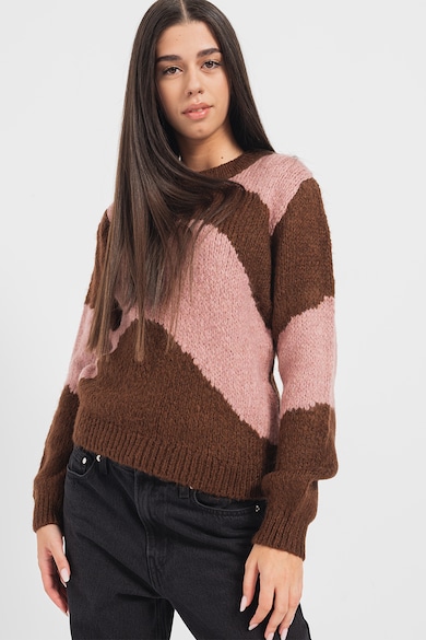 JdY Двуцветен пуловер Dinea Жени