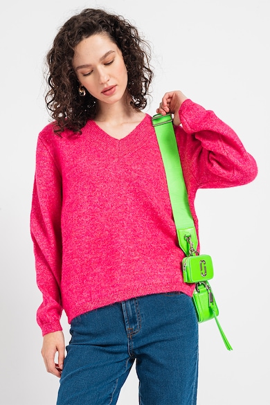 JdY Bő fazonú pulóver V-nyakkivágással női