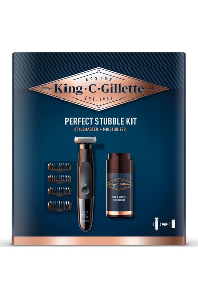 Gillette Set cadou pentru stilizare King C. : Trimmer Style Master + Lotiune hidratanta, 100 ml Barbati