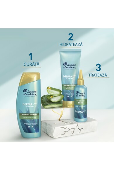 Head&Shoulders Комплект Head & Shoulders Derma X Pro Soothe: Успокояващ шампоан против пърхот, 300 мл + Успокояващ балсам за коса и скалп, 220 мл + Балсам за скалп против пърхот с алое, 145 мл Жени