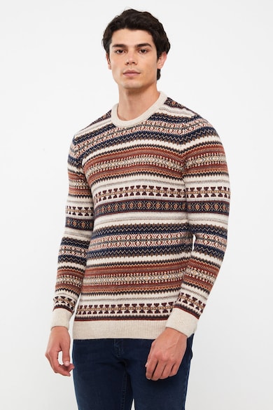 LC WAIKIKI Пуловер с овално деколте и щампа Мъже