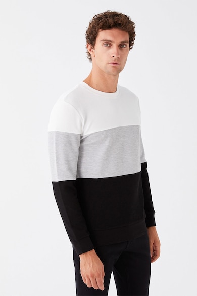LC WAIKIKI Пуловер с дизайн с цветен блок и овално деколте Мъже