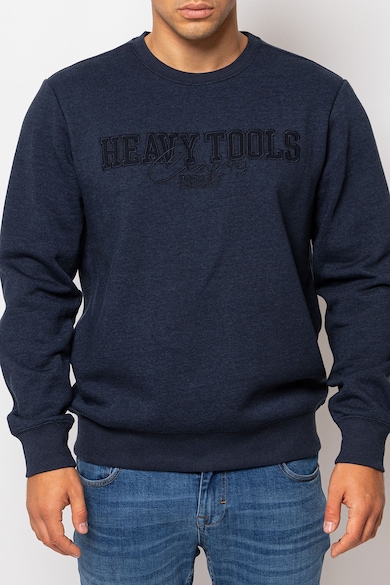 Heavy Tools Суитшърт Dalcom с овално деколте и лого Мъже