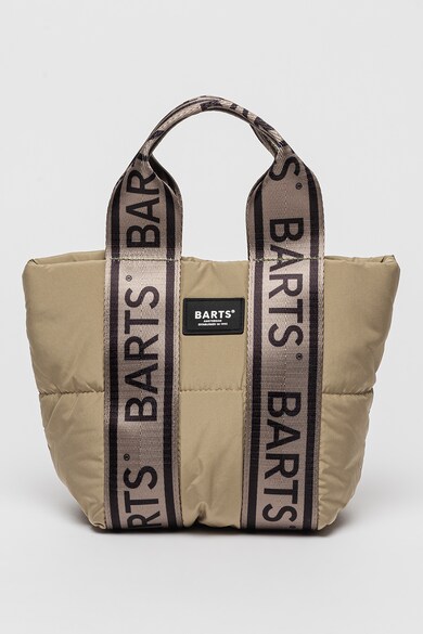 Geanta crossbody cu finisaj rezistent la apa si manere cu logo Jazka - Verde pal