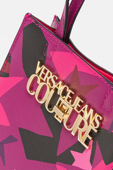 Versace Jeans Couture Шопинг чанта от еко кожа с десен Жени
