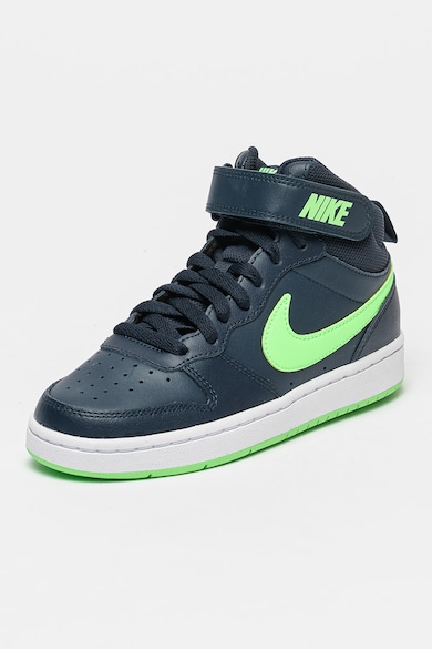 Nike Pantofi sport mid-high cu insertii de piele Court Corough Baieti