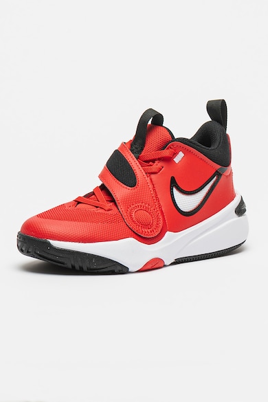 Nike Pantofi cu garnituri din piele pentru baschet Team Hustle Fete