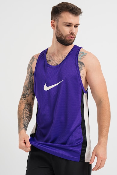 Nike Top cu cu model monograma si tehnologie Dri FIT pentru baschet Barbati