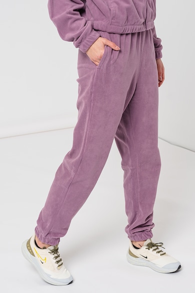 Nike Pantaloni din material fleece cu tehnologie Therma-Fit si snururi de ajustare pentru antrenament Femei