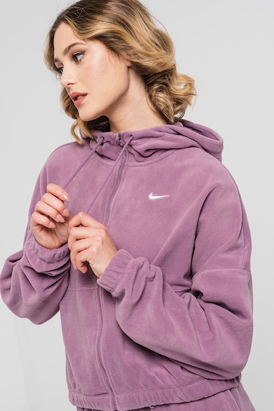 Nike Polár sportpulóver kapucnival és rugalmas alsó szegéllyel női