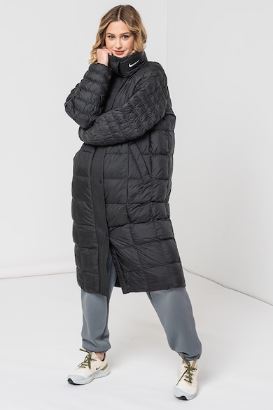 Nike Swoosh hosszú steppelt télikabát női