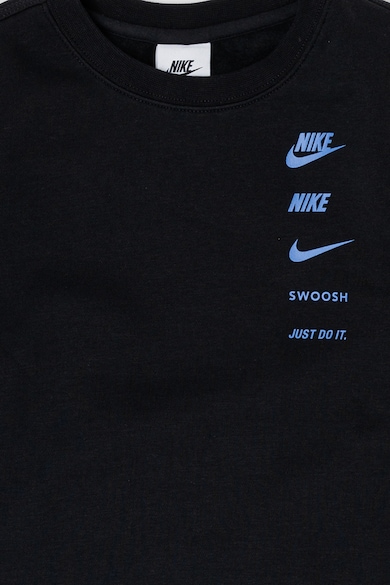 Nike Bluza de trening cu decolteu la baza gatului si logo Baieti