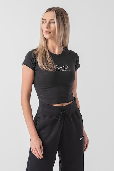 Nike Tricou crop cu logo Femei