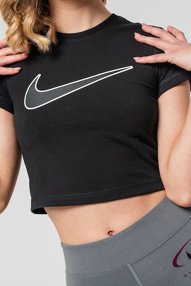 Nike Tricou crop cu imprimeu logo Femei