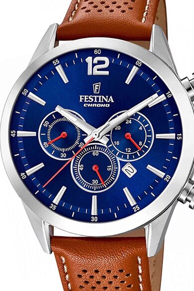 Festina Chrono karóra bőrszíjjal férfi