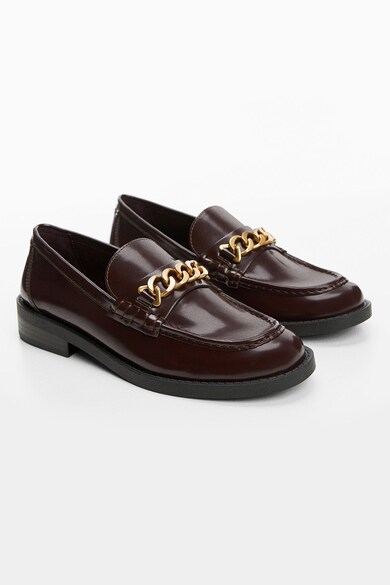 Mango Pantofi loafer de piele ecologica Cole Femei