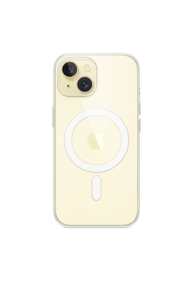 Apple Husa de protectie  Clear Case with MagSafe pentru iPhone 15, Transparent Femei