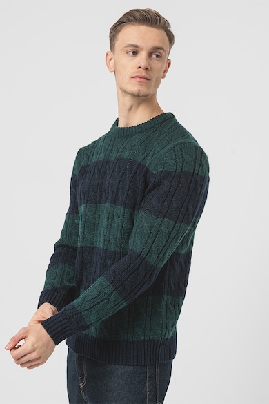 OVS Раиран пуловер с вълна и акрил Мъже