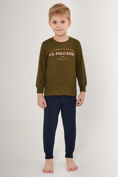 U.S. Polo Assn. Памучна пижама с лого Момчета