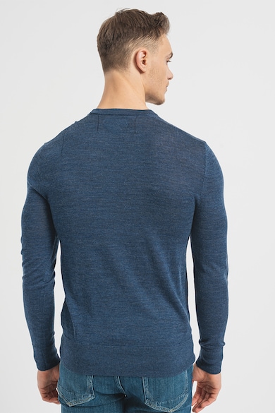 AllSaints Mode szűk fazonú merinógyapjú pulóver férfi
