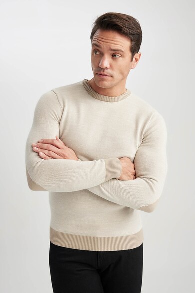 DeFacto Szűk fazonú finomkötött pulóver férfi