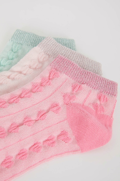 DeFacto Фино плетени къси чорапи - 3 чифта Момичета