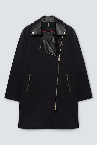 Fiorella Rubino Cipzáros kabát műbőr részletekkel női