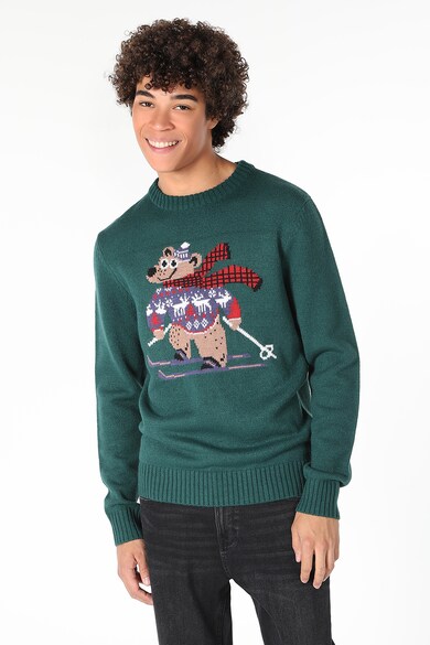 COLIN'S Пуловер с овално деколте и десен Мъже