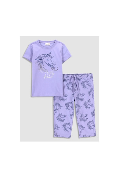 Pijama copii - 302053124 Bumbac - Violet