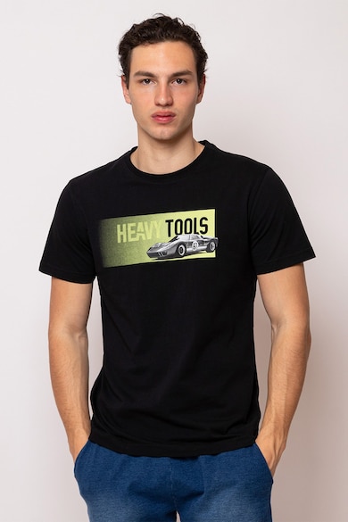 Heavy Tools Памучна тениска Moose с щампа Мъже