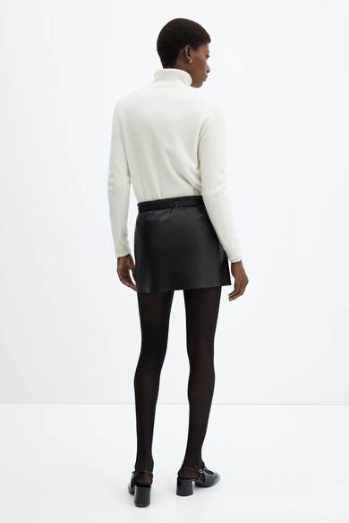 Fusta mini de piele ecologica Sati Mango (57086712-99) | Fashion Days