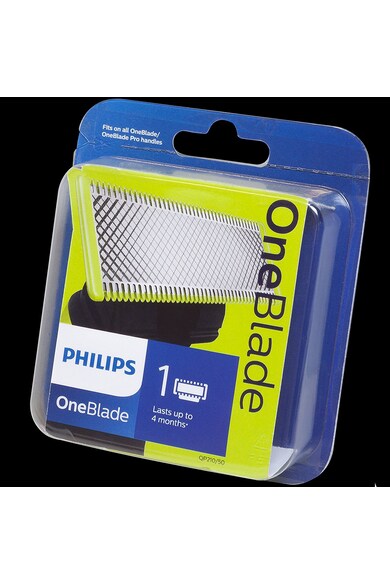 Philips Rezerve OneBlade QP210/50, compatibil OneBlade si OneBladePro, 1 rezerva, Verde Barbati