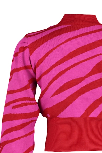 Trendyol Finomkötött pulóver zebracsíkos mintával női
