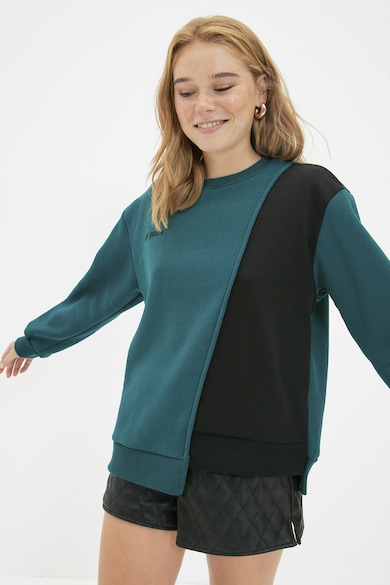 Trendyol Feliratos pulóver bő fazonnal női
