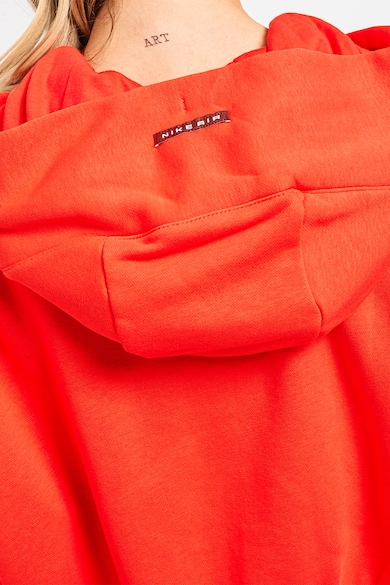 Nike Air kapucnis cipzáros crop pulóver hímzett logós részlettel női