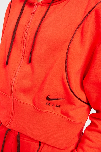 Nike Hanorac crop cu fermoar si logo brodat Air Femei