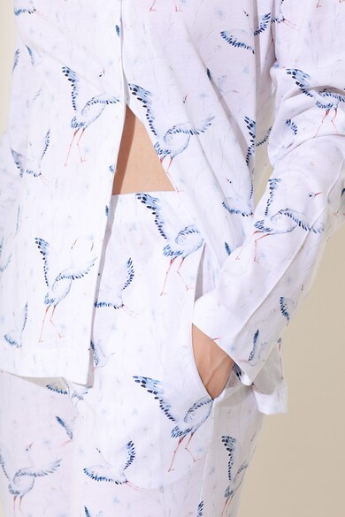 Sofiaman Pijama din amestec de modal cu imprimeu cu pasari Marla Femei