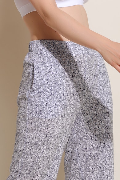 Sofiaman Bő szárú lyocelltartalmú mintás nadrág női