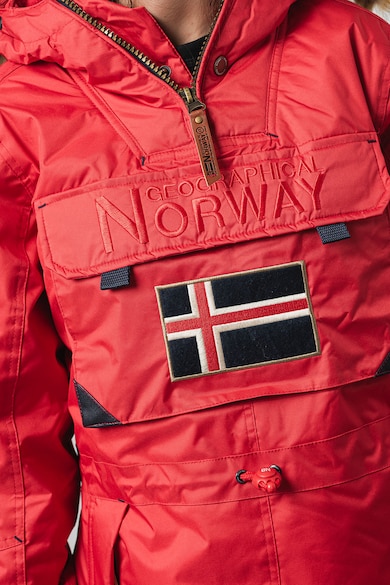 Geographical Norway Aubergine bebújós kapucnis télikabát női