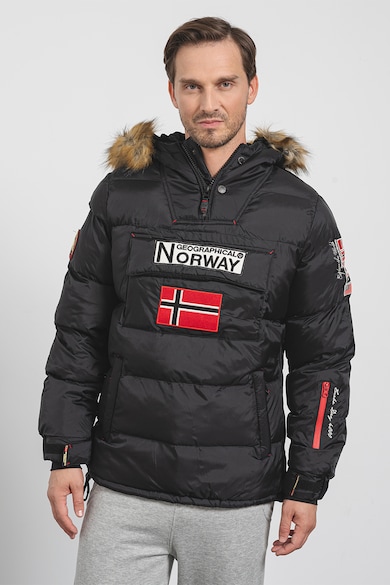 Geographical Norway Geaca cu vatelina, gluga si fara inchidere Bilboquet Barbati