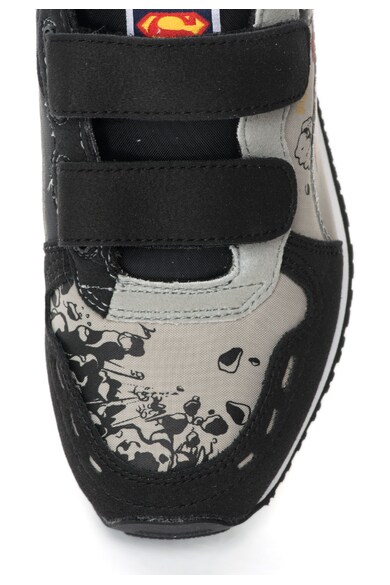Puma Pantofi sport negru si gri perlat cu velcro Cabana Racer Baieti