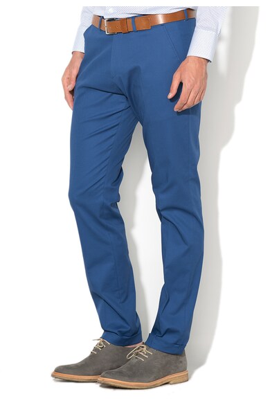 Zee Lane Collection Pantaloni eleganti slim fit albastri Barbati