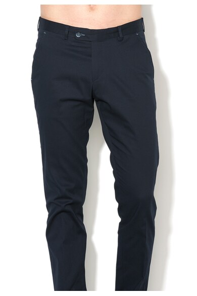 Zee Lane Collection Pantaloni eleganti bleumarin slim fit Barbati