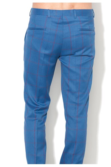 Zee Lane Collection Pantaloni chino slim fit cu model in carouri Barbati