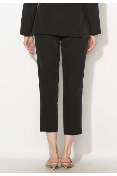 Zee Lane Collection Pantaloni crop negri cu vipusca Femei