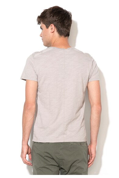 Zee Lane Denim Тениска в светлосив меланж с протрити зони Мъже