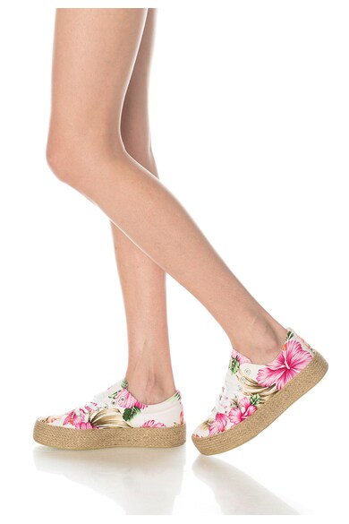 OMS by Original Marines Tenisi flatform multicolori cu model floral Femei