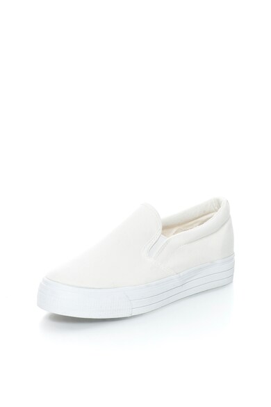 OMS by Original Marines Pantofi slip-on flatform albi Femei